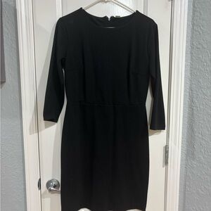 Old Navy Black Long Sleeve Sheath Dress